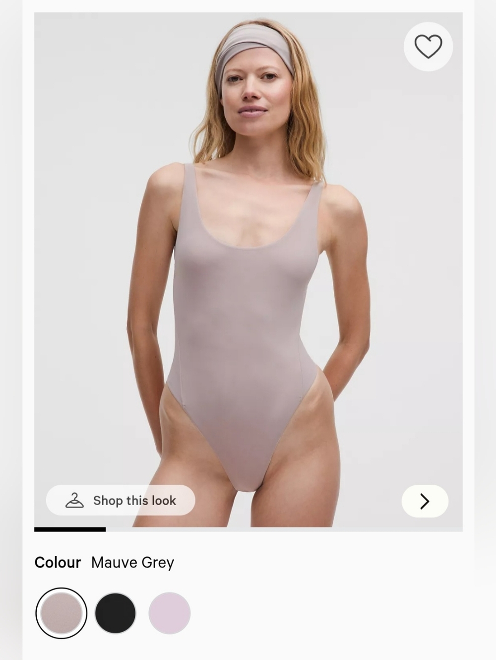 Lululemon Wundermost Bodysuit in Dusty Mauve